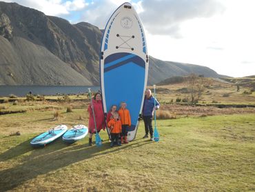 Family Paddle board by Explore the lakes