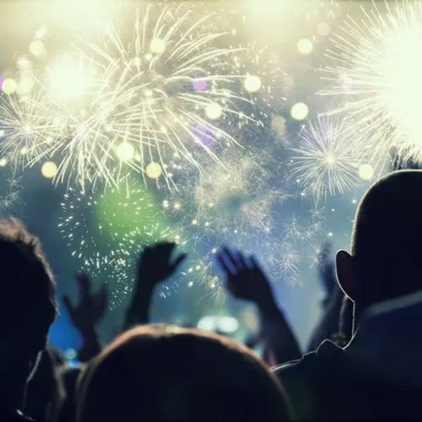 people watching fireworks