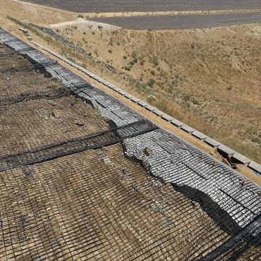 Segmental Block Retaining Wall with Geogrid Inspections