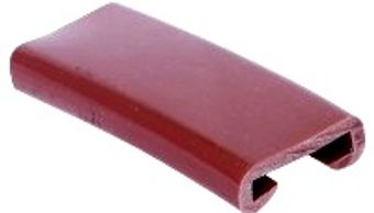 red color plastic handrail