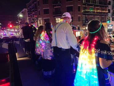 Illuminated Knight Parade in Ybor City, Tampa, Florida