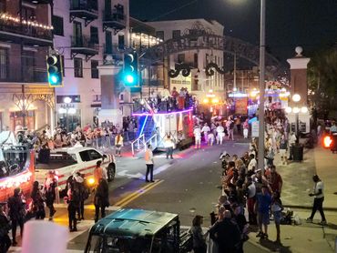 Illuminated Knight Parade in Ybor City, Tampa, Florida