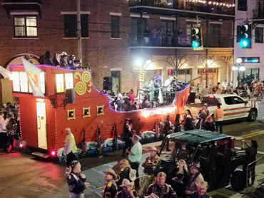 Illuminated Knight Parade in Ybor City, Tampa, Florida