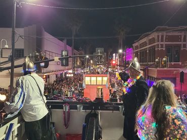 Illuminated Knight Parade in Ybor City, Tampa, Florida