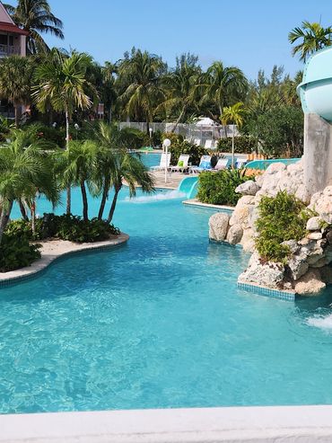 The pool at the Tiano Beach Resort