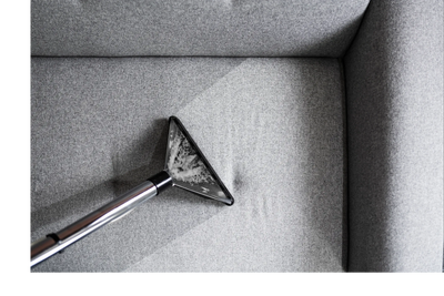 steam cleaning of a sofa