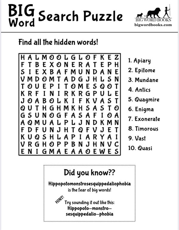Bg Word Books Word Search