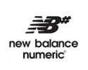 Black and white New Balance Numeric logo with stylized 'NB#'.