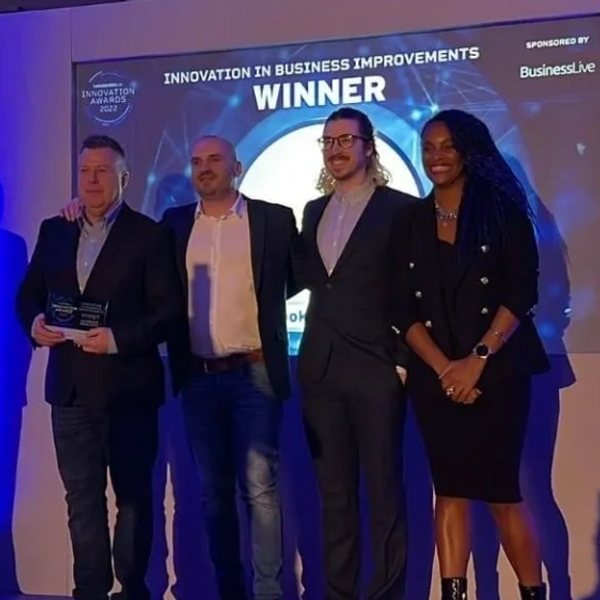 Haybrooke team winning Innovation Award