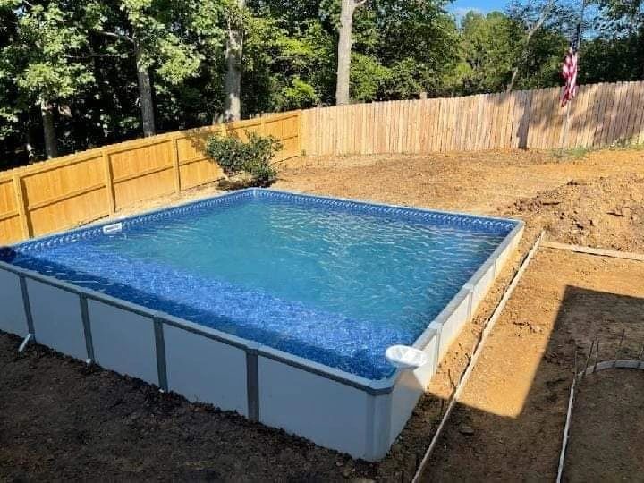 Square Ultimate Radiance Radiant Insulated Pool. Above Ground Pool, Semi Inground Pool. Inground Poo