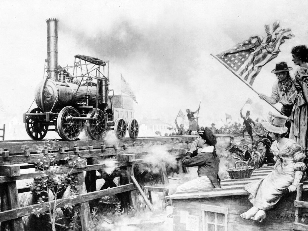 The Stourbridge Lion's first run in Honesdale, PA