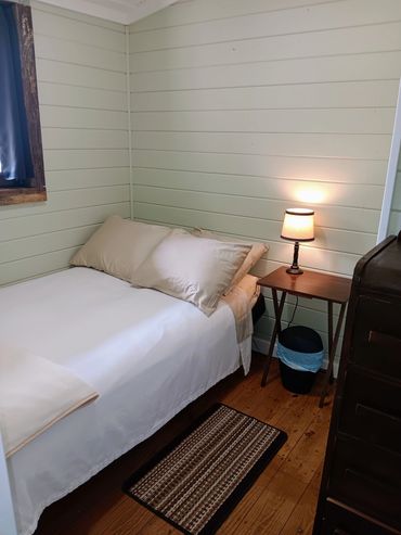 Bedroom 3 has a futon that expands to a full size bed. Use it as an extra bedroom or as a cozy