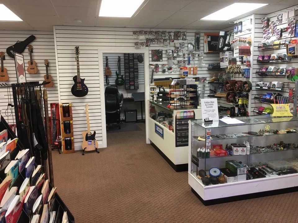 Mark's Music, all your basic musical needs. Strings, sticks, picks, guitar cable, straps,books,parts