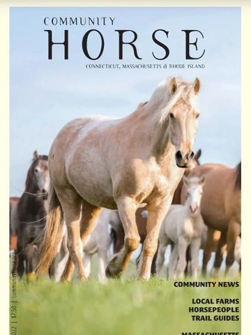 Cover of recent issue of Community Horse Magazine