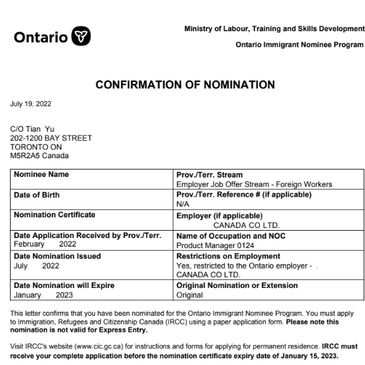 安省省提名
安省雇主担保
安省硕博类提名项目
安省硕士、博士毕业生Ontario Masters / PhD Graduates
安省省提名EOI
加拿大安省硕士移民政策2022