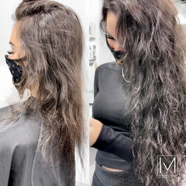 Hand tied extensions near me, hair extensions near me, invisible beaded extensions, nbr extensions