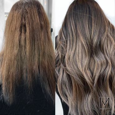 Hand tied extensions near me, hair extensions near me, nbr extensions near me, balayage near me