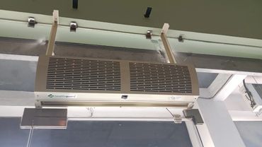 AIR CURTAIN 4 FEET INSTALLED IN NEAR ROPAR BUS STAND PUNJAB WITH DOOR SENSOR QUALITY PRODUCT