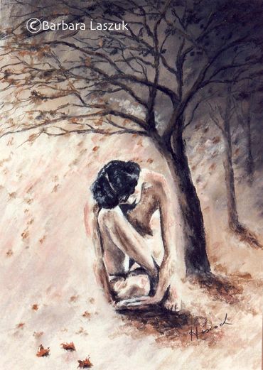 'Cold night in Autumn' pastel on paper 76 x 57cm