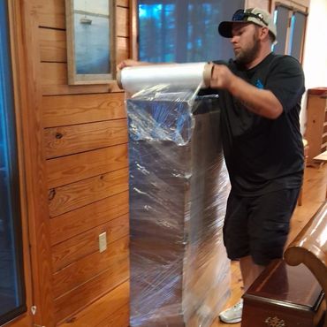 Mover wrapping delicate furntiure