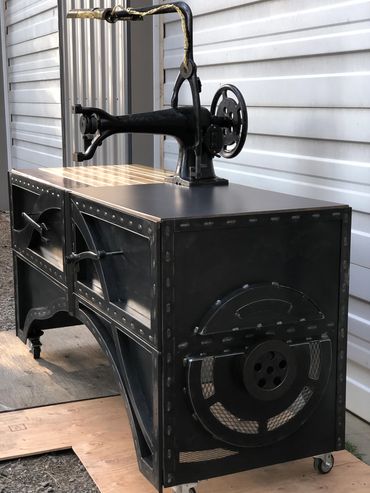 Coffee Bar fabricated & designed for MAC's Tiedowns in Sagle, Idaho