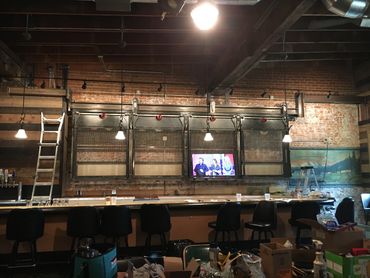 Custom fabricated bar for the 219 in Sandpoint ID