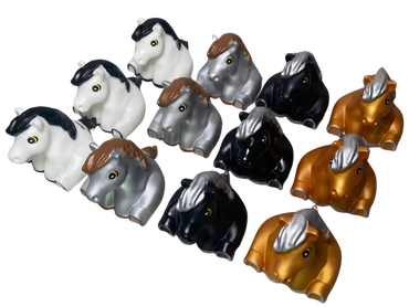 Pack of 12 rubber horses.