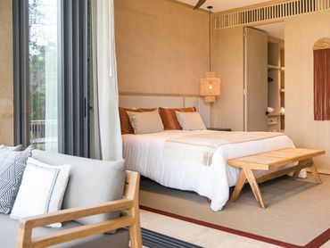 Luxurious condo interior at Corasol Playa del Carmen, featuring modern design and high-end finishes.