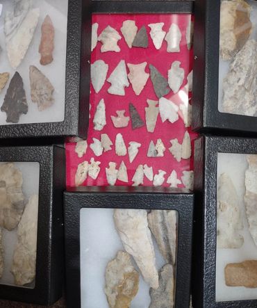 Indian artifacts
arrowheads