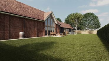 Barn 2 External current Luxury developments for Ashridge place, Wokingham.
