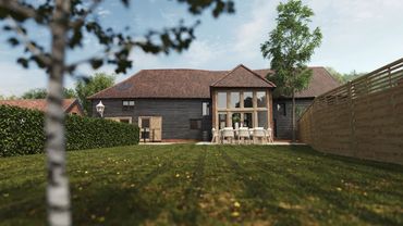 Barn 5 External current Luxury developments for Ashridge place, Wokingham.
