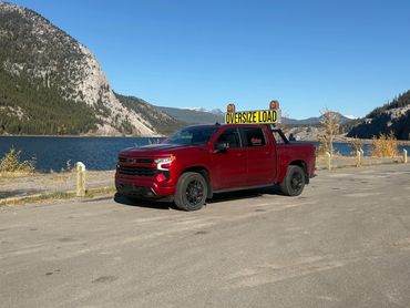 our 3rd unit off to christina lake B.C. picking up at alberta/BC border crowsnest pass, Sparwood B.C