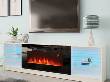 Boston 01 Electric Fireplace 79" TV Stand