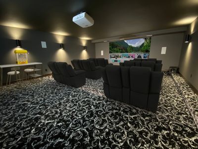 Custom Home Construction Movie Room for Sioux Falls