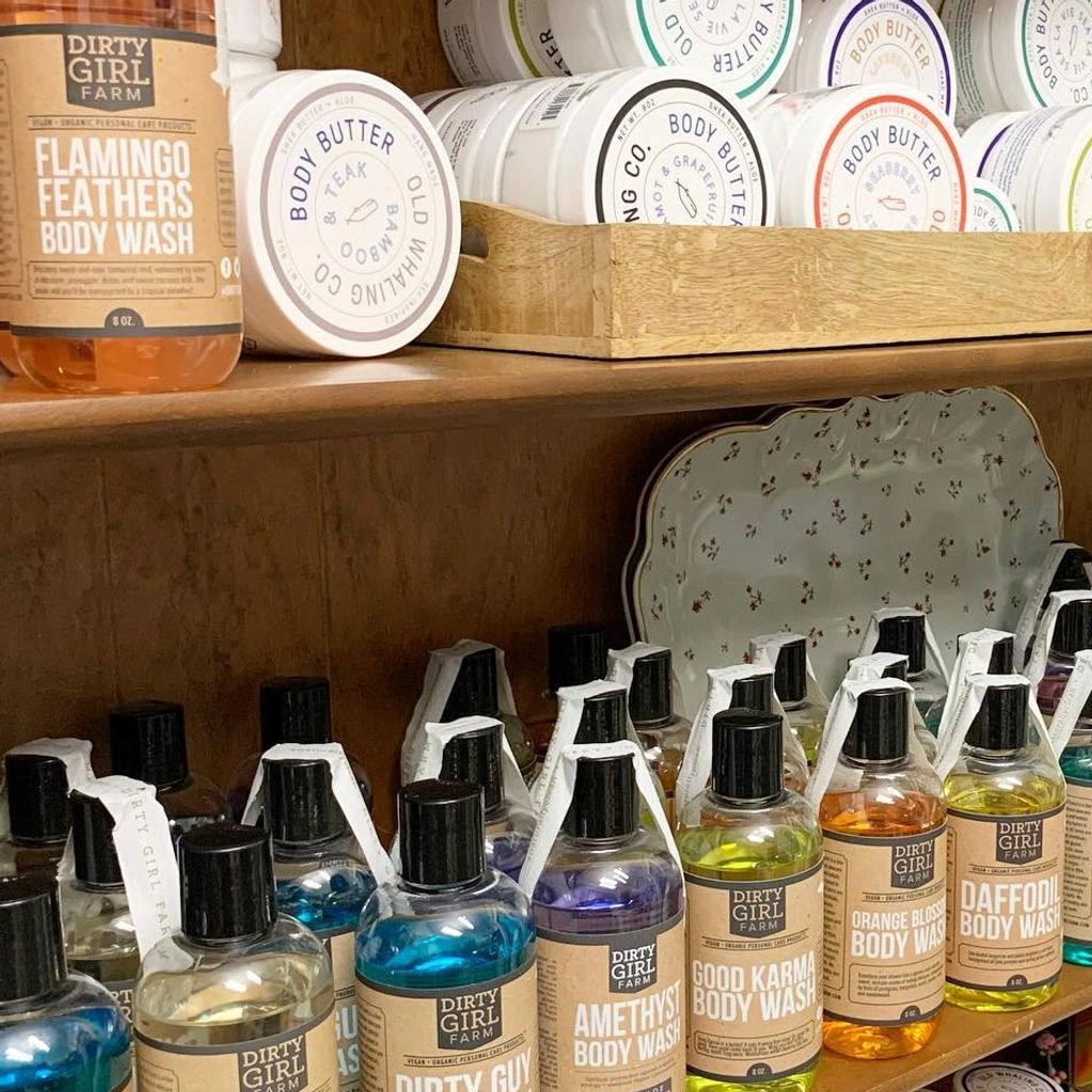 Wonderfully scented soaps and lotions.