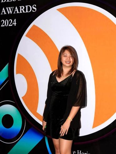 Ma Elena Talagon during BCBA 2024. Awarded as Best of Cebu Facebook Vlogger for 2024