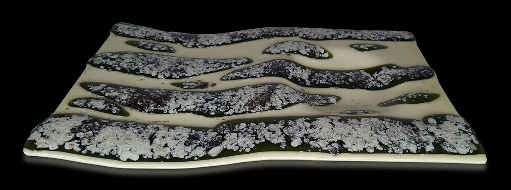 Sloped Rocky Road Detail
Beryl Brenner
15" w x 9" h x 1" d
Fused Glass
2021