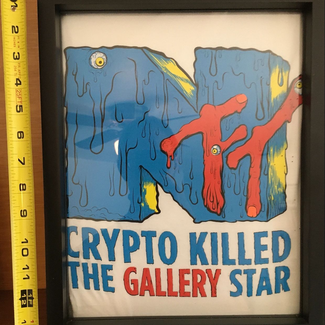 Crypto Killed the Gallery Star T-Shirt by Moxerra
