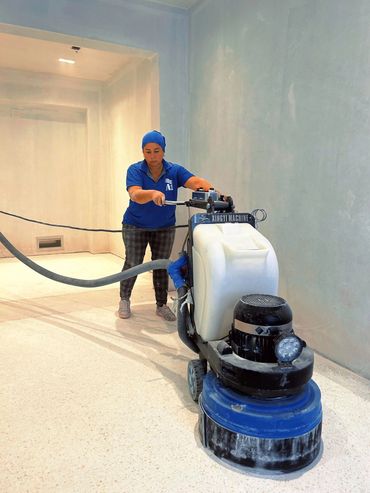 terrazzo floor installation @Orlando, florida