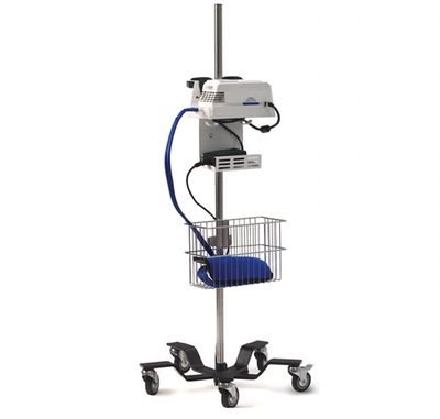 48" Equipment IV pole has a 1" diameter pole with 5-point low center of gravity base with heavy duty