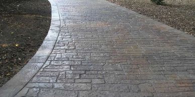 LawnMark stamped concrete driveway and patio concrete contractors in Gates Mills, Hunting Valley 
