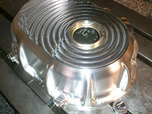Cnc machined gear box made from 6061 billet aluminum.