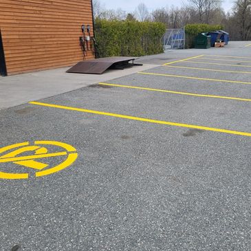 Marquage de lignes de stationnement