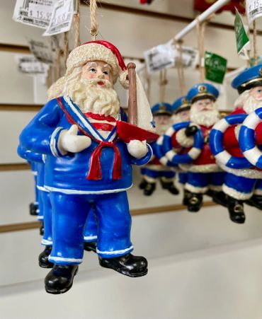 Christmas ornament nautical santa