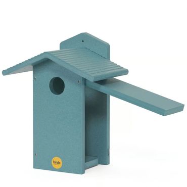 POLY BLUE BIRD HOUSE