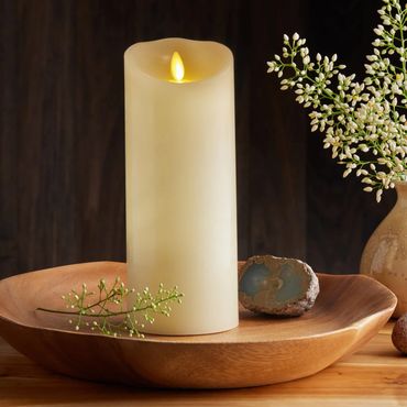 luminara flameless pillar candle