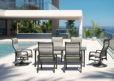 best padded sling dining set Land-and-Lake-Patio outdoor-furniture-Scranton-Charleston-Summerville