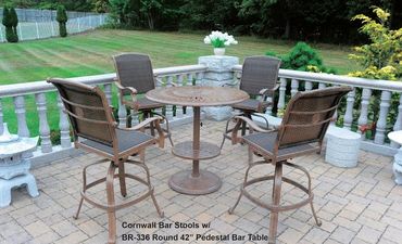 wicker 4 chair round bar set Land-and-Lake-Patio outdoor-furniture-Scranton-Charleston-Summerville