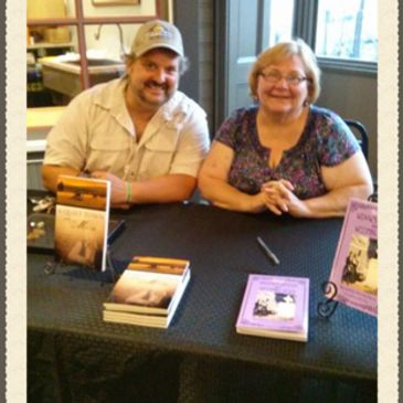 Gettysburg Publishing founder and owner, Kevin Drake and author Bernadette Loeffel Atkins.