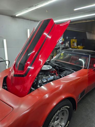 Custom painted cal induction hood